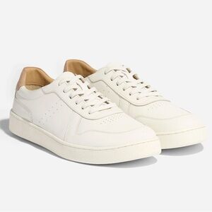 Nisolo Bria Go-To Court Leather Sneakers White Women’s Size 9.5 New In Box